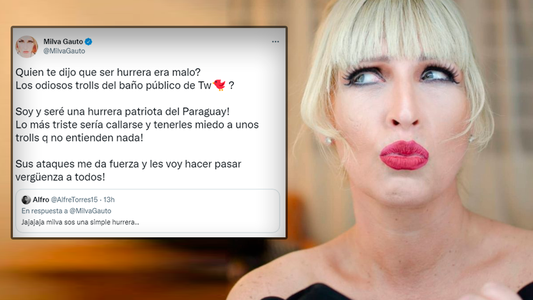 Fuertes mensajes de Milva Gauto encienden el Twitter y un fuerte cruce con su colega