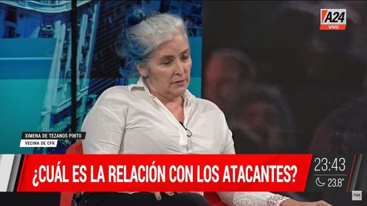 La vecina de Cristina Kirchner en La cruel verdad por A24: No tengo nada que ver con el atentado
