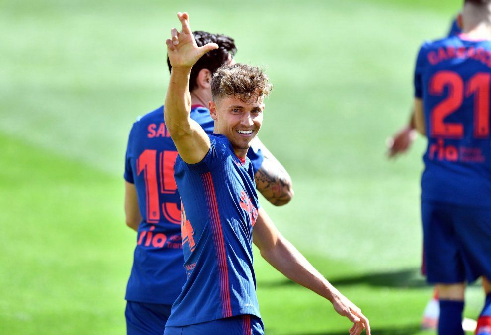 Marcos Llorente le dio el triunfo a Atlético Madrid ante Elche (Fuente: La Liga)