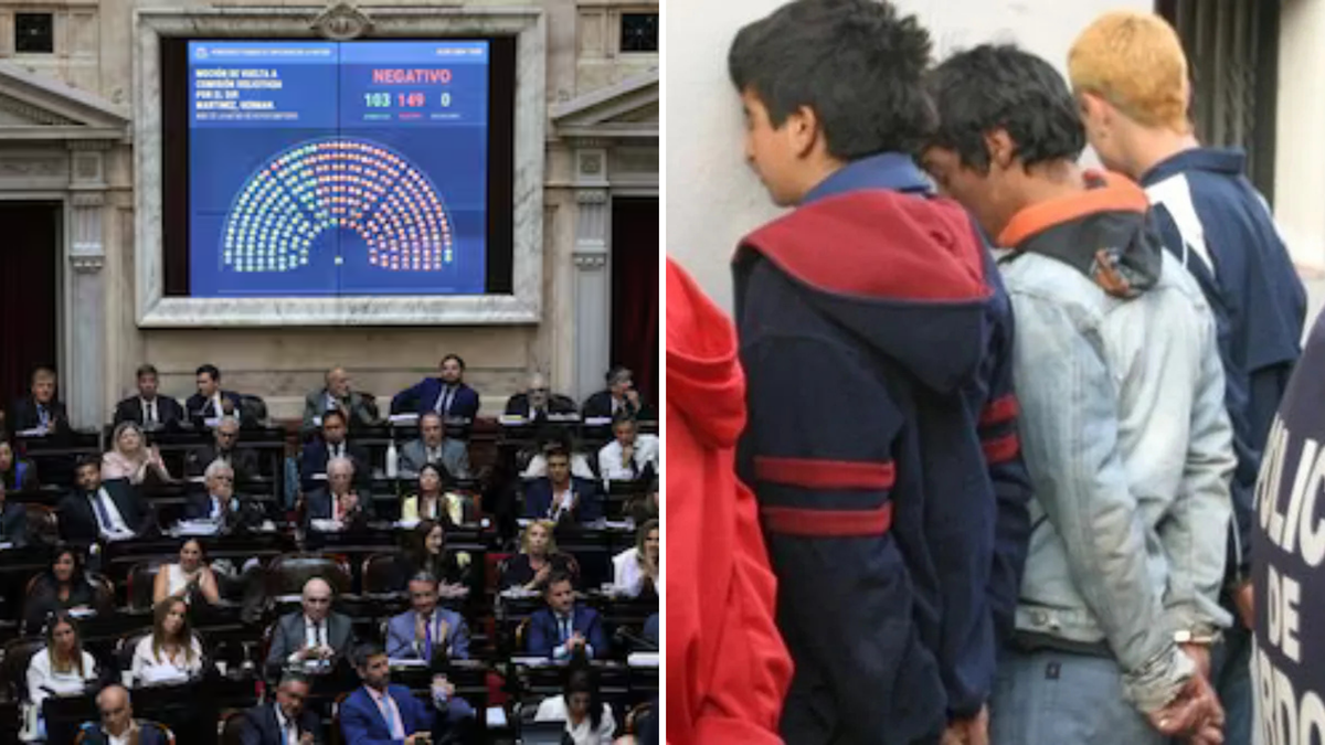Diputados avanzó con la baja de la edad de imputabilidad. (Foto: archivo).