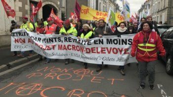Francia: el 2020 arrancó con la renovada protesta contra la reforma previsional