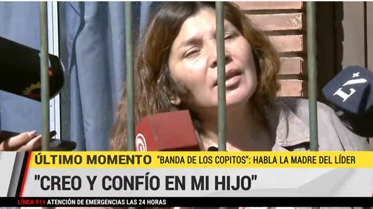La mamá de Nicolás Carrizo defendió a su hijo tras su detención: Hasta que no vuelva