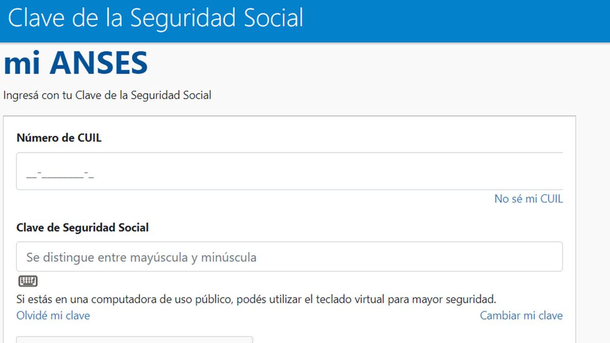 Cómo crear la Clave de Seguridad Social de la Anses y para qué trámites web es necesaria (Foto: archivo)