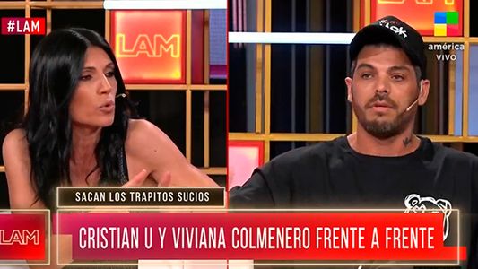 El picante cruce entre Viviana Colmenero y Cristian U. en LAM