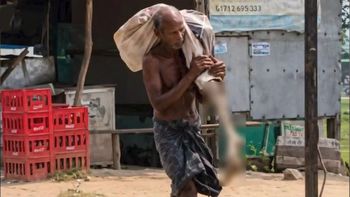 Perturbador video: desenterró el cuerpo de su hermana y lo llevó al banco para reclamar sus ahorros