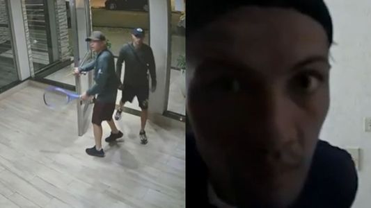 Video: así operan los falsos tenistas que ingresaron a robar a un edificio en Villa Urquiza