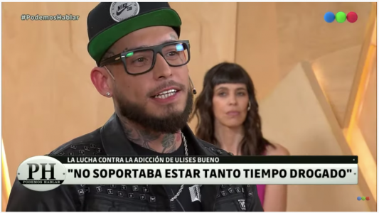 Ulises Bueno: No soportaba estar tanto tiempo drogado, pedí ayuda hace seis meses