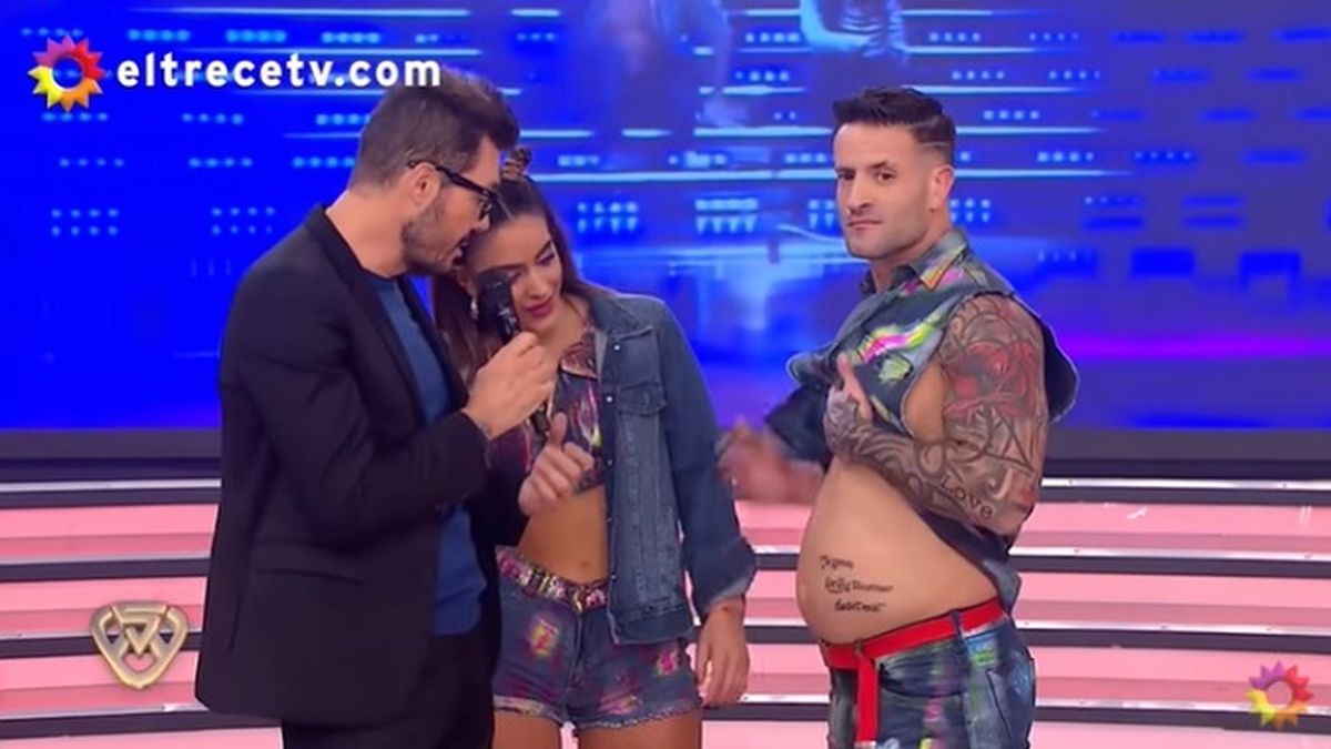 Maxi Diorio volvió a la pista de ShowMatch junto a Celeste Muriega, y le mostró a Marcelo Tinelli su cambio físico por culpa de la pandemia.