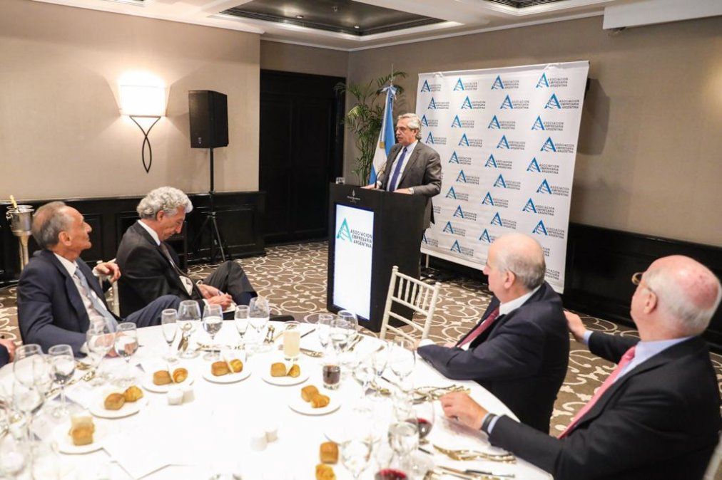 Alberto, ante los principales empresarios: El Fondo ha aceptado la lógica de trabajo y no estamos improvisando