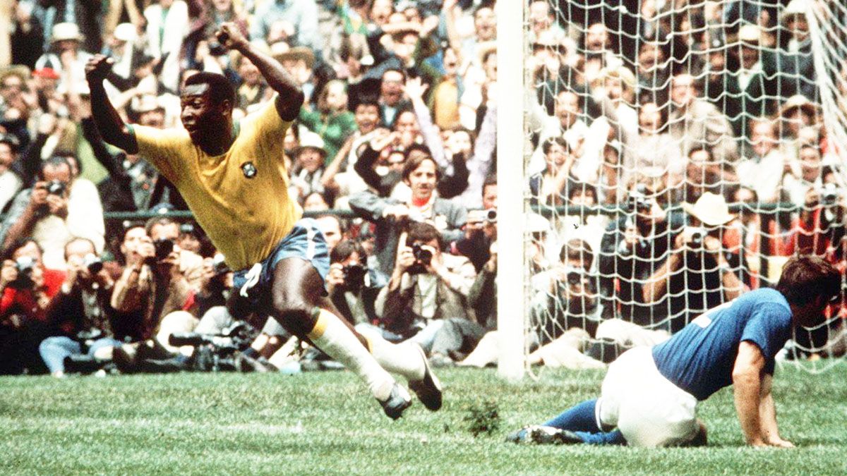 Pelé celebra su gol en la final frente a Italia en México 70 (Foto: cuenta de Instagram de Pelé).