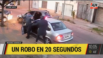 Impactante: así le robaron el coche a un remisero en San Justo