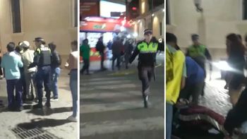 Salieron de misa y armaron una batalla campal causando destrozos en la Catedral