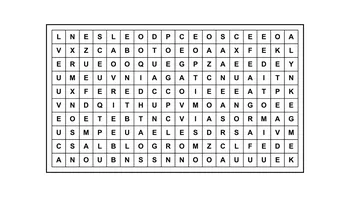 Encontrá la frase escondida: un reto con 9 palabras ocultas en la matriz