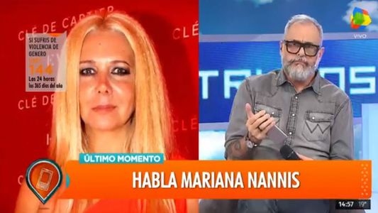 Mariana Nannis cortó la comunicación con Intrusos: Me voy a largar a llorar, chau