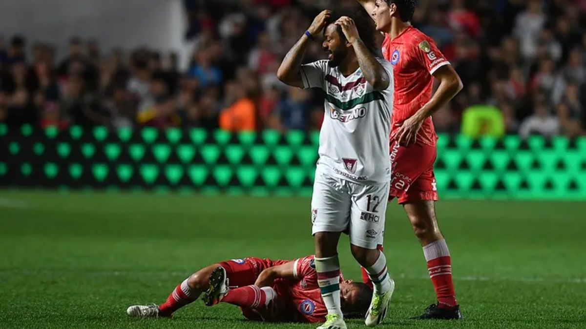 Luciano Sánchez sufrió una dura lesión durante un partido por Copa Argentina.&nbsp;