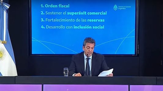 Sergio Massa anunció medidas con foco en lo fiscal, las reservas y el desarrollo