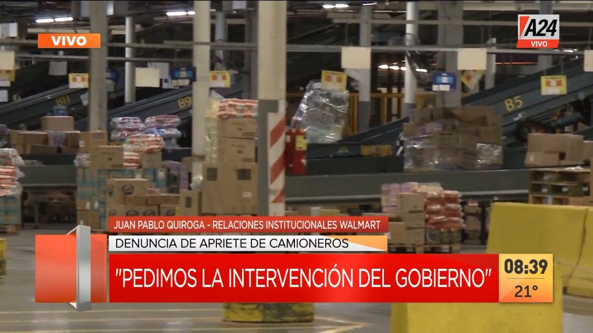 Así se encontraba paralizado el Centro de Distribución de Walmart