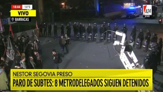 La Justicia empezó a liberar a los metrodelegados y quedan 8 detenidos