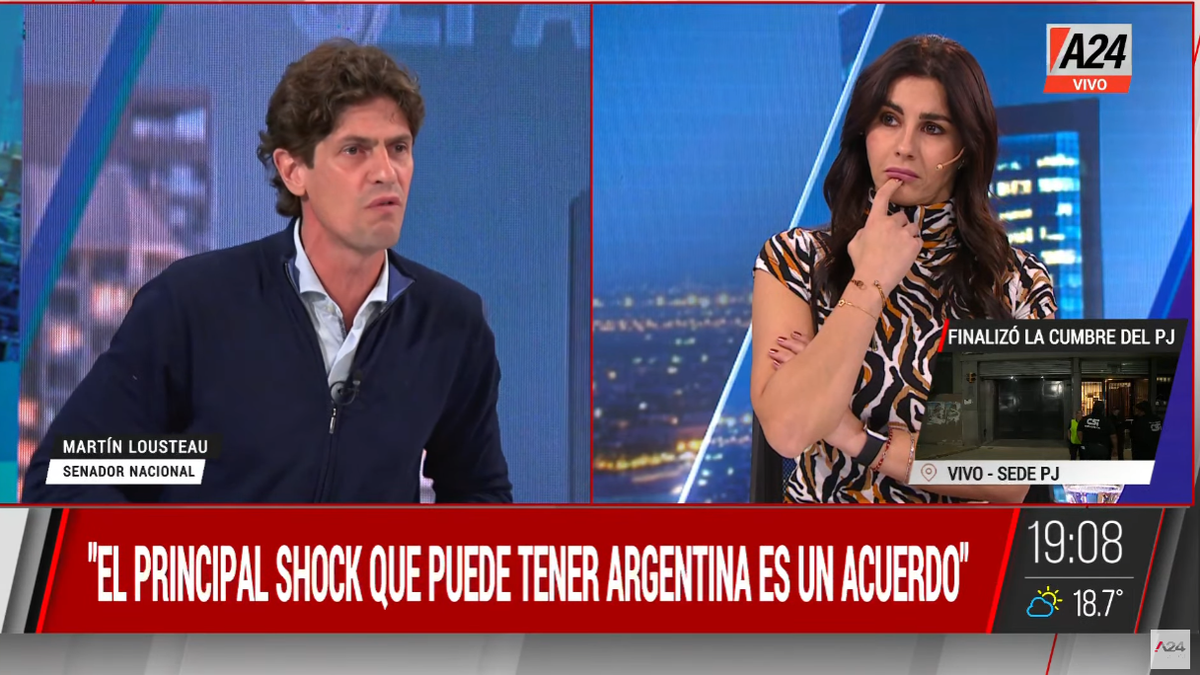 Martín Lousteau explicó en A24 cuántos dólares harían falta para dolarizar la economía. (Captura)