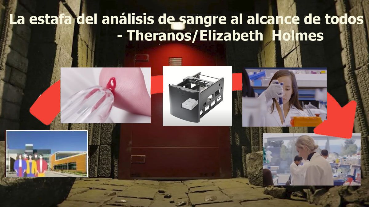 La estafa montada por Holmes para engañar a inversores. su máquina no servía y los análisis se hacían en laboratorios comunes (foto: A24.com) La estafa montada por Holmes para engañar a inversores. su máquina no servía y los análisis se hacían en laboratorios comunes (foto: A24.com)