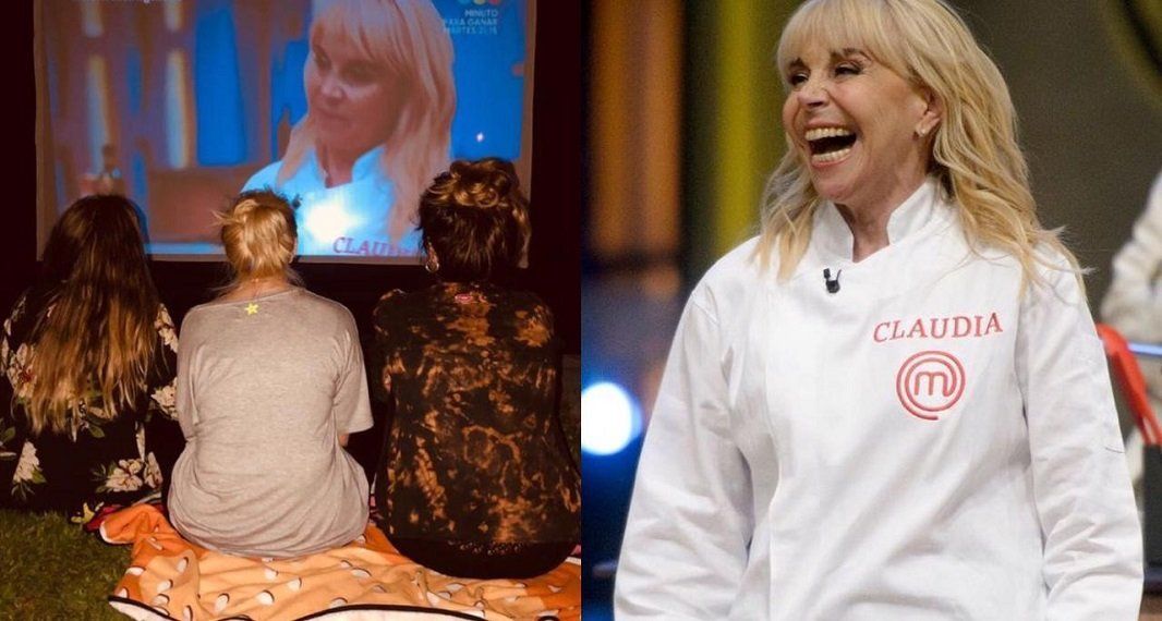 Así vivió Claudia Villafañe la final de MasterChef Celebrity con Dalma y Gianinna: Juntas y a la par
