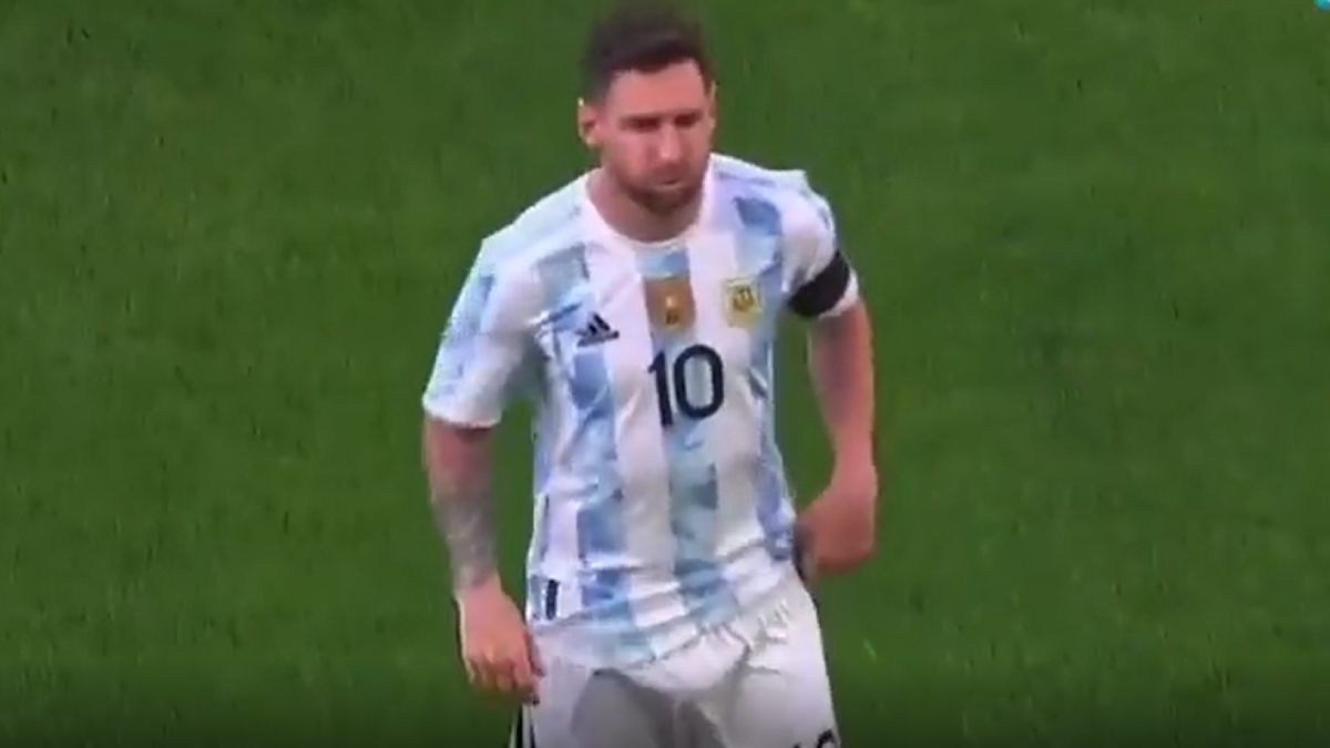 La imagen viral de Lionel Messi.
