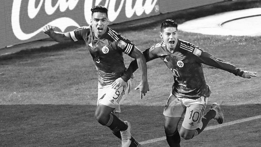 Puntazo de Colombia: Falcao lo empató en el descuento para el 2-2 ante Chile en Santiago