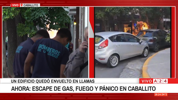 Una fuga de gas provocó un impactante incendio en Caballito con llamas de hasta 12 metros