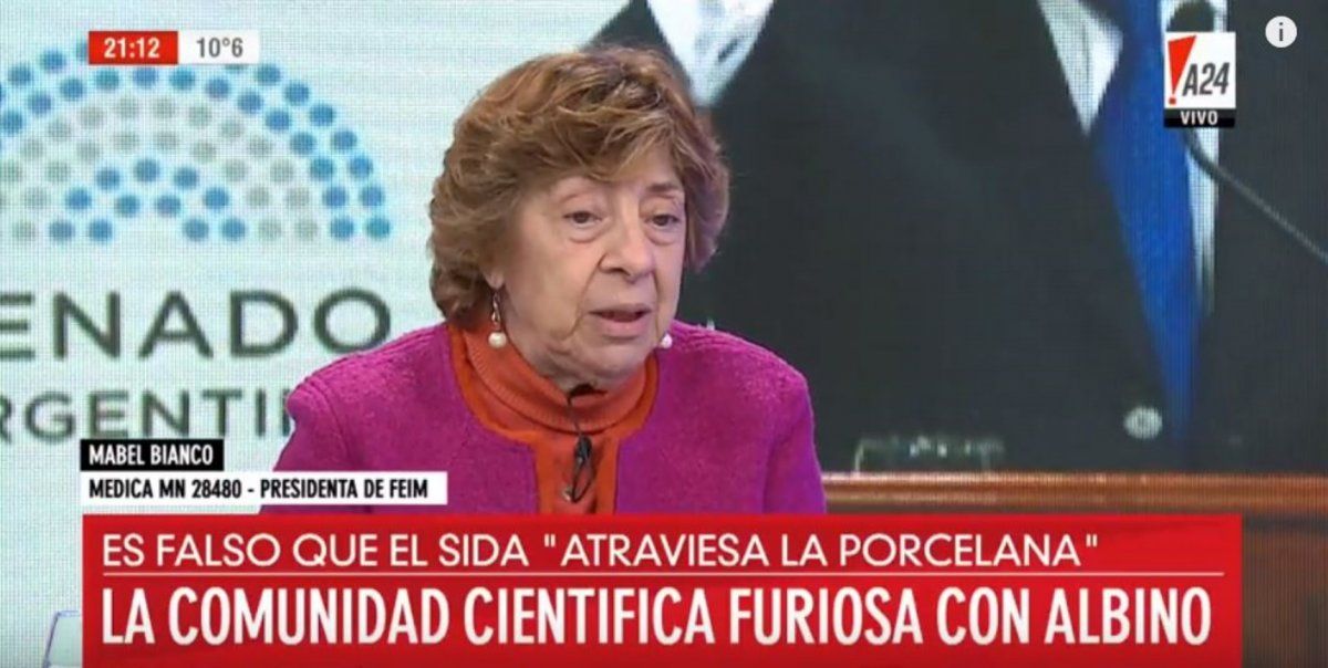 Mabel Bianco justificó su actitud viral ante Albino: ¿Qué hago con este señor?