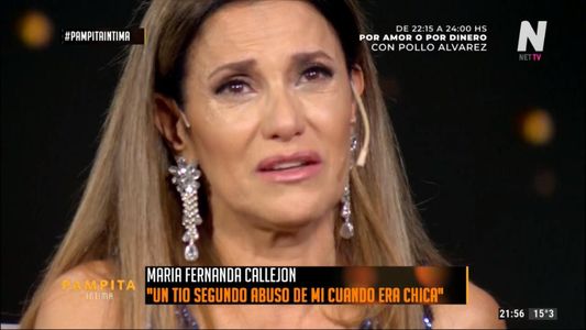 El llanto de María Fernanda Callejón al confesar que fue abusada por un tío en su infancia