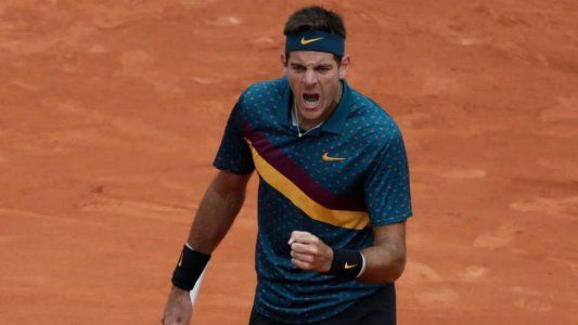 Contundente triunfo de Del Potro contra Thompson que lo deposita en los octavos de Roland Garros