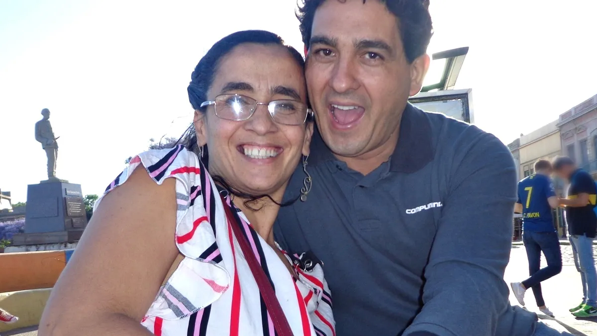 María Daniela Carco y Gabriel Cáceres en una foto subida a redes sociales