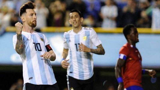 Messi tuvo su show y la Argentina goleó a Haití 4 a 0