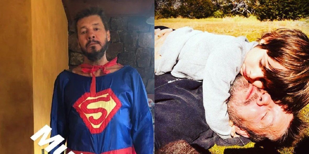 La emoción de la familia Tinelli por los seis años de Lorenzo: ¡El conductor se vistió de Superman!