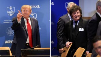 Milei y Trump se encontraron en la cumbre del Escudo de las Américas en Nueva York