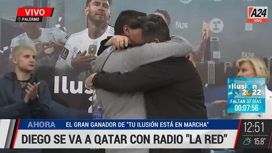 Tu ilusión está en marcha: Diego se va a Qatar con Radio La Red, A24 y América