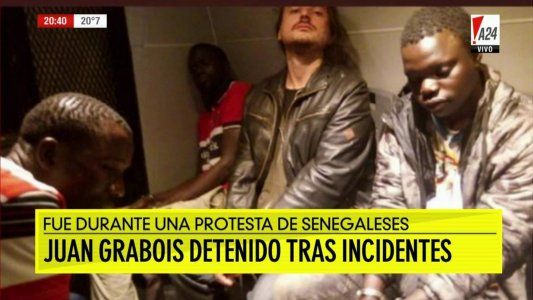 Liberaron a Grabois: estuvo detenido cuatro horas después de participar de una protesta de senegaleses