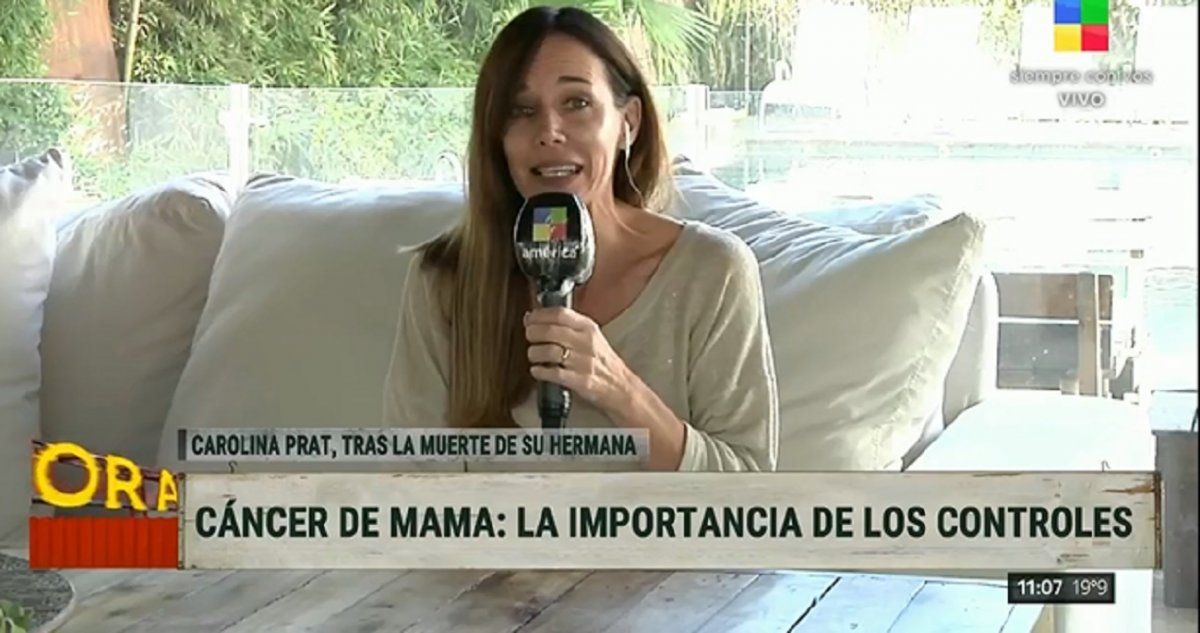 Carolina Prat habló de la muerte de su hermana: Tuvo un cáncer triple negativo
