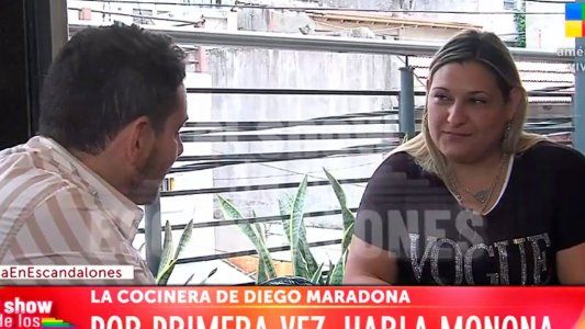 Impactante entrevista a Monona, la cocinera de Maradona: La psiquiatra me pidió que le haga respiración boca a boca