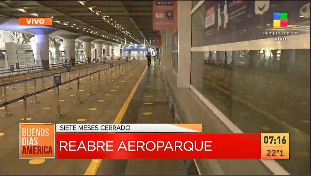 Aeroparque vuelve a operar tras siete meses de reformas.