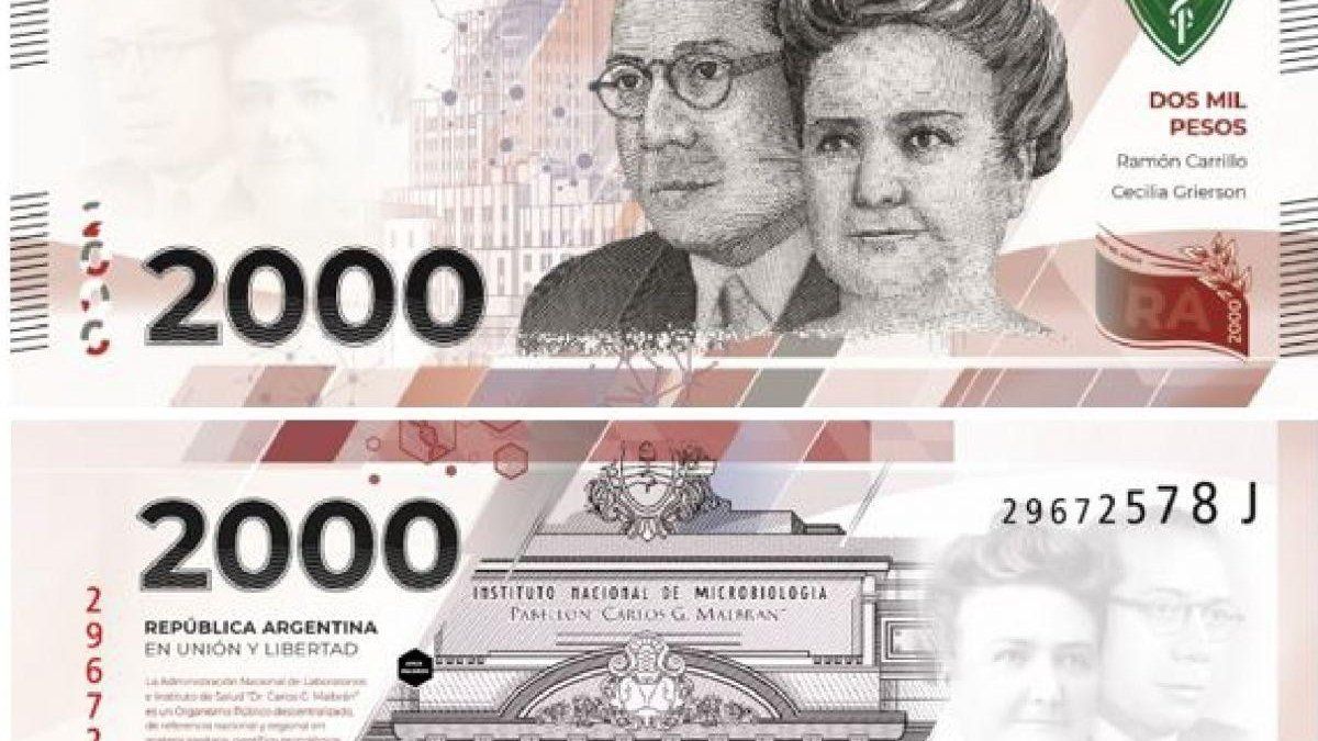 Las características del nuevo billete de $2000.