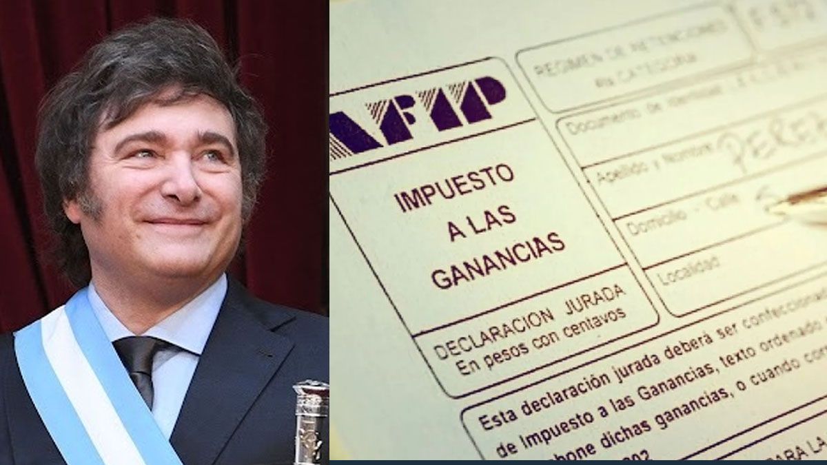 El gobierno logró recolocar el impuesto a las ganancias en la Ley Bases. (Foto: A24.com)