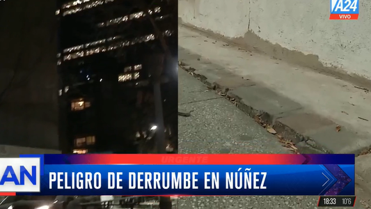 Vecinos de Núñez protestaron por los daños en sus viviendas en torno a una torre de 40 pisos