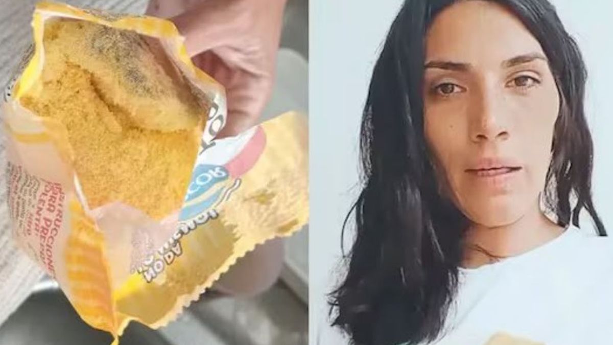 Abrió una polenta para su hijo y encontró una rata. (Foto: X)