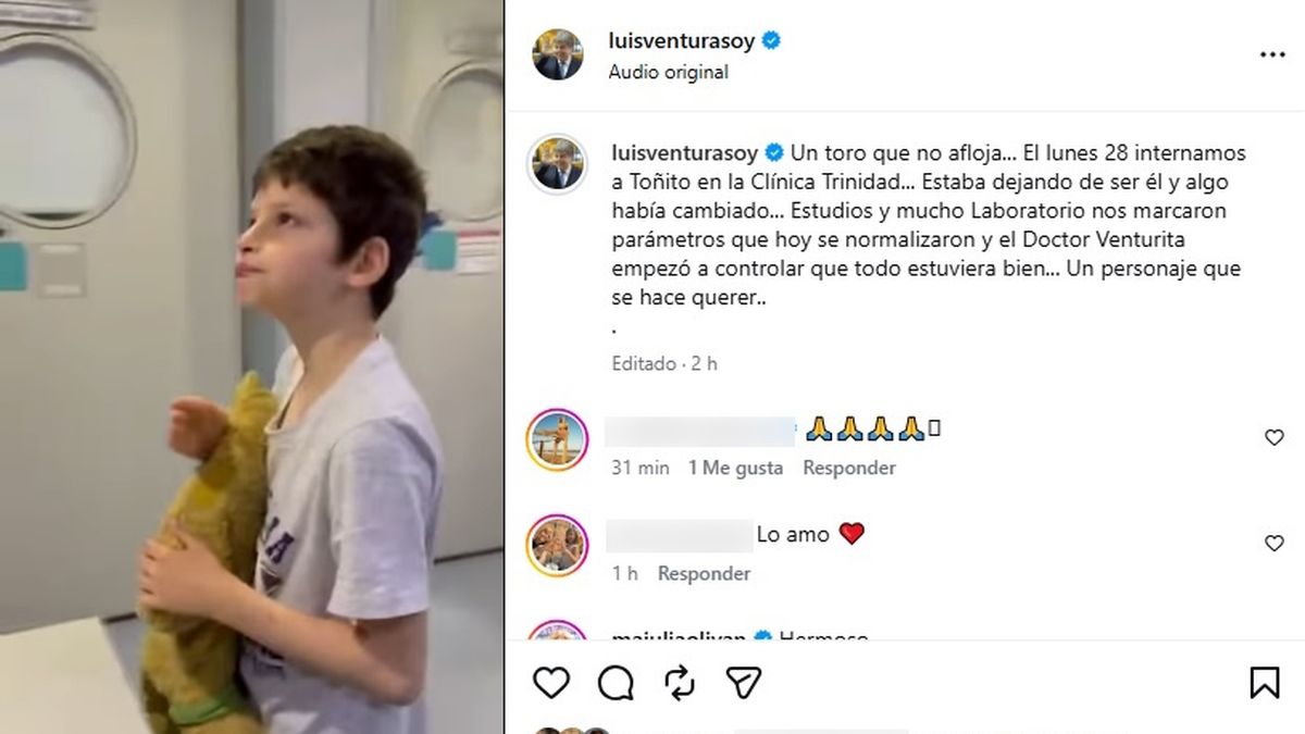 IG Luis Ventura sobre la internación de Toñito
