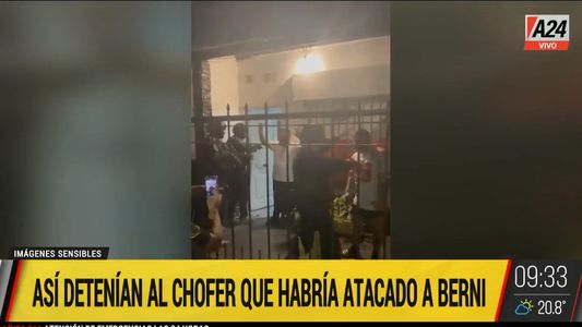 ¡Quédense quietos!: así detenían a uno de los colectiveros acusados de atacar a Sergio Berni