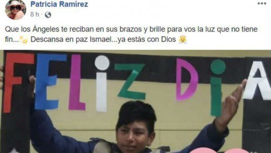 “Que los ángeles te reciban en sus brazos… Descansá en paz Ismael”: el mensaje de la maestra del chico asesinado en Chaco en un intento de saqueo