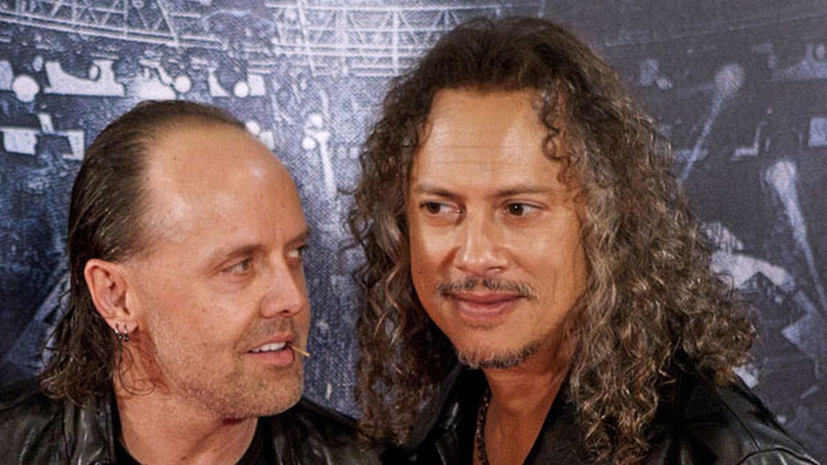 La banda de Lars Ulrich y Kirk Lee Hammett, en un concierto ecológico.