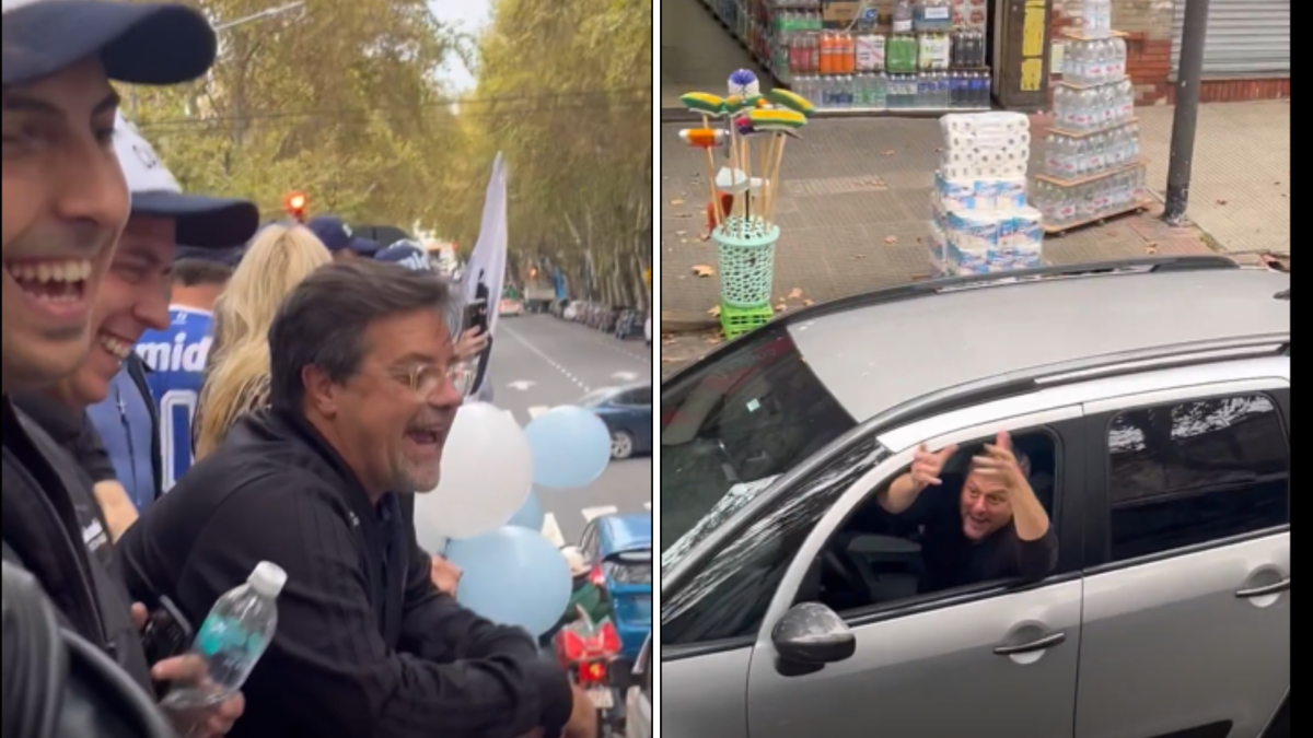 El curioso cruce entre Santoro y Caurso Lombardi en la calle (Foto: captura).