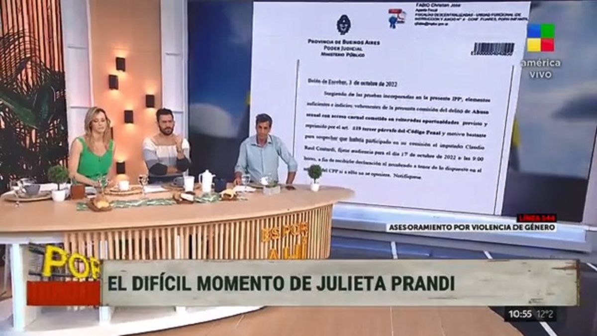 El descargo de Julieta Prandi sobre la batalla judicial que mantiene con su ex marido, Claudio Contardi, desde Es por ah&iacute; (Am&eacute;rica TV).&nbsp;
